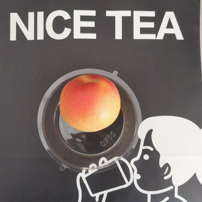 Se proporcionan muestras libres de PET/RPET, plástico, cúpula plana, tapas de inserción de diamantes para tazas de bebida fría