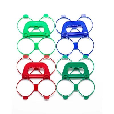 Envases de 4 y 6 envases de manija de plástico para latas de cerveza en rojo amarillo negro azul verde