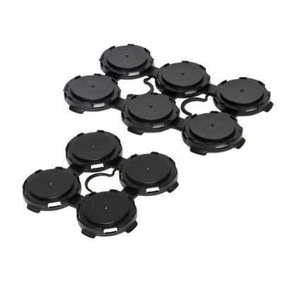 Envases de 4 y 6 envases de manija de plástico para latas de cerveza en rojo amarillo negro azul verde