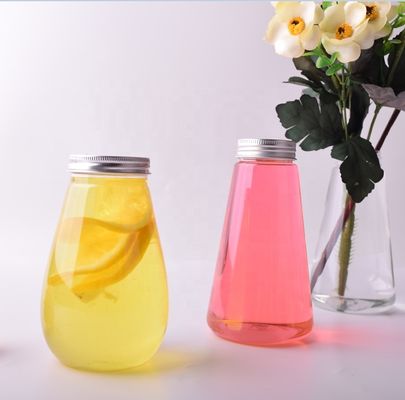 Botella de bebidas de plástico para mascotas de 300 ml 350 ml 400 ml para personalización y marca de bebidas