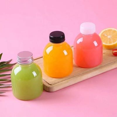 Botella de bebidas de plástico para mascotas de 300 ml 350 ml 400 ml para personalización y marca de bebidas