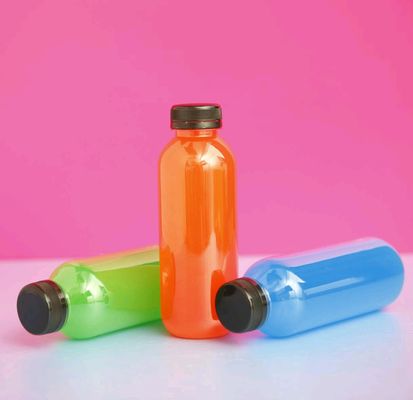 Botella de bebidas de plástico para mascotas de 300 ml 350 ml 400 ml para personalización y marca de bebidas