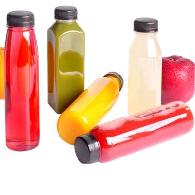 Botella de bebidas de plástico para mascotas de 300 ml 350 ml 400 ml para personalización y marca de bebidas