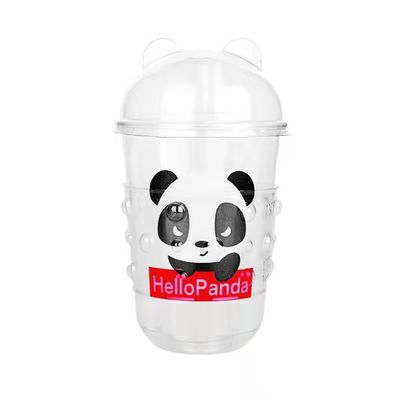 500 ml de copa de yogur de fondo redondo de plástico PLA desechable de calibre 96 y biodegradable