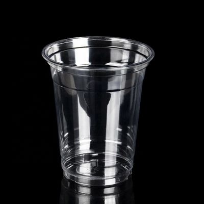 Calibre 95 PLA transparente copa de plástico desechable con tapa de cúpula 20oz 16oz 12oz 9oz