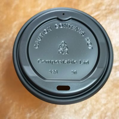 62mm/73mm/80mm/90mm/115mm Diseño colorido tapa de papel biodegradable CPLA para taza de café