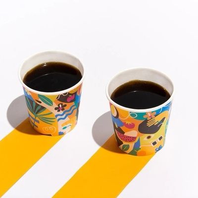 Tazas de papel desechables sin olor 8oz 2.5oz 3oz 4oz 6oz 7oz 10oz 12oz 16oz 20oz 24oz 32oz