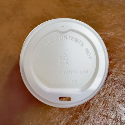 62mm/73mm/80mm/90mm/115mm Diseño colorido tapa de papel biodegradable CPLA para taza de café