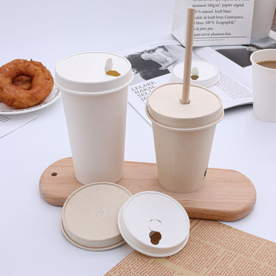 62mm/73mm/80mm/90mm/115mm Diseño colorido tapa de papel biodegradable CPLA para taza de café