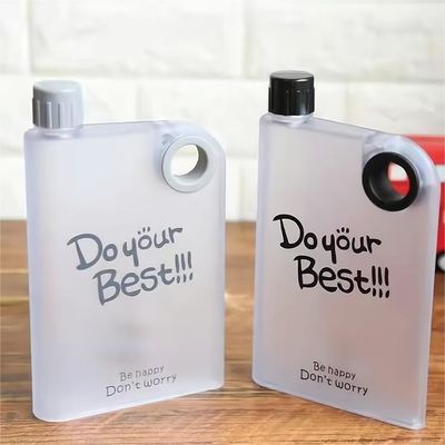 Botellas cuadradas de bebidas de plástico resistentes al calor de 250 ml 350 ml 500 ml con tapa OEM / ODM