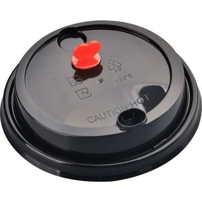 62mm/78mm/90mm/115mm tapa de café para blanco/negro PP plástico tapa de sorbete tapa de la taza de café
