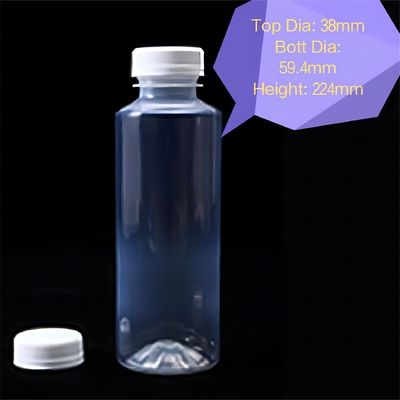Material de cuerpo de plástico de PP 150ml 280ml 350ml 500ml Botella de bebida resistente al calor para jugo
