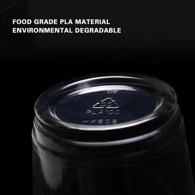 Taza de café de almidón de maíz ecológica para cafeterías desechable y biodegradable