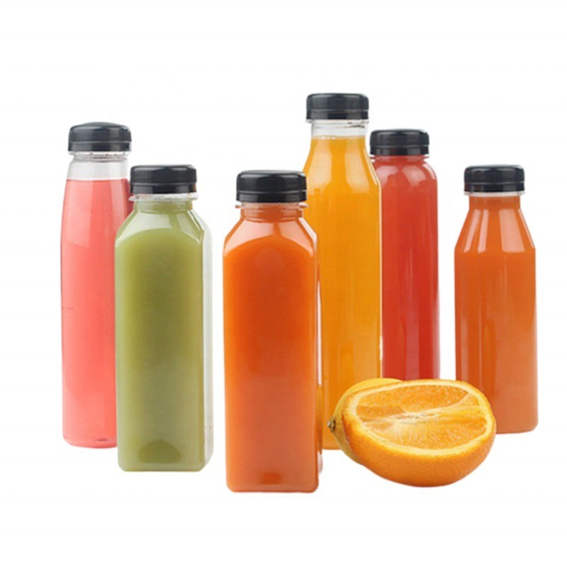 Botella de bebidas de plástico para mascotas de 300 ml 350 ml 400 ml para personalización y marca de bebidas