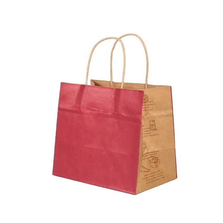 Bolsa de compras de papel kraft de base ancha marrón extra grande para soluciones de embalaje personalizadas