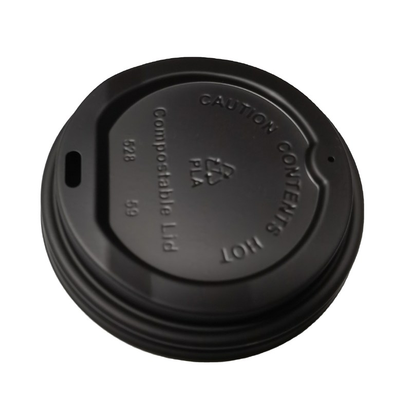 62mm/73mm/80mm/90mm/115mm Diseño colorido tapa de papel biodegradable CPLA para taza de café