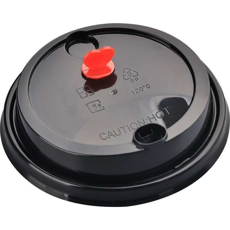 62mm/78mm/90mm/115mm tapa de café para blanco/negro PP plástico tapa de sorbete tapa de la taza de café