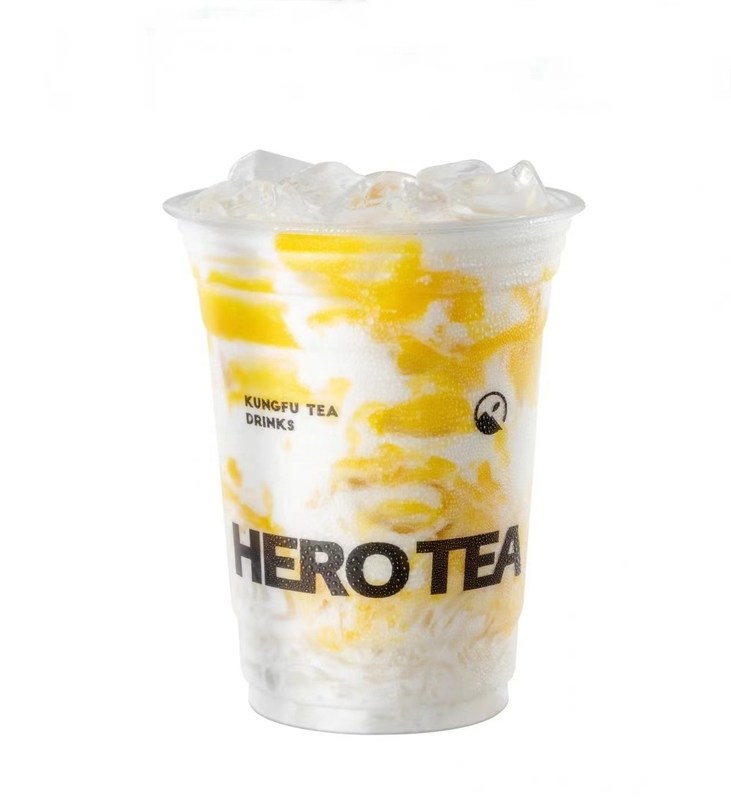Bebida sin plástico de café de Boba copa de PLA biodegradable con tapa para tiendas de batidos